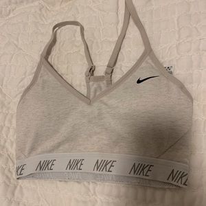 Nike tan sports bra